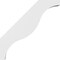 Ekena Millwork 4-in. W x 32-in. D x 32-in. H Funston Architectural Grade PVC Knee Brace BRCP04X32X32FST - alternate 5